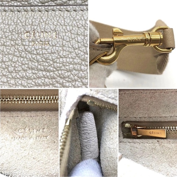 Celine Beige Leather Shoulder Bag - Picture 11 of 13